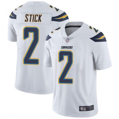 Los Angeles Chargers NFL Football Easton Stick White Jersey Men Limited 2 Road Vapor Untouchable